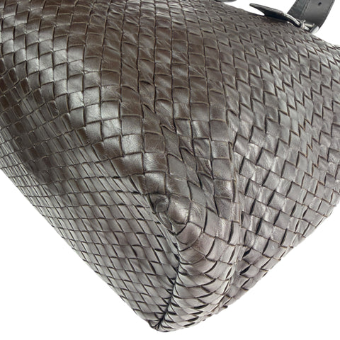 Bottega Veneta  Nappa Intrecciato Belted tote bag Brown