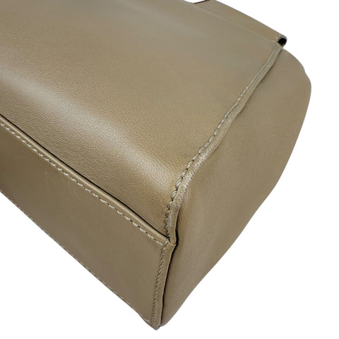 Fendi Peekaboo 2WAY Shoulder Bag Hand Bag Beige