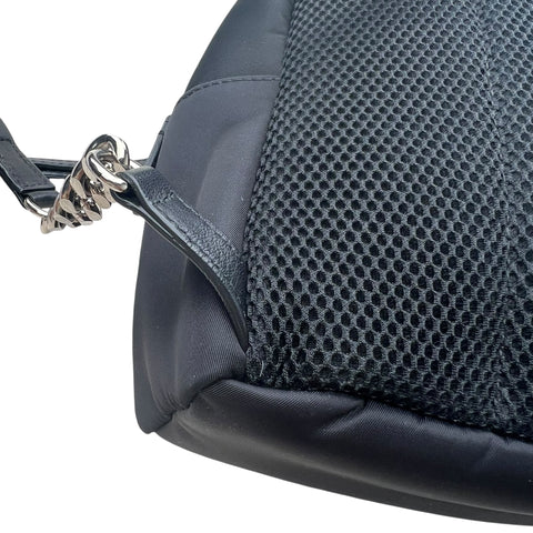 Fendi Black Nylon and Leather Monster Eyes Mini Backpack Bag