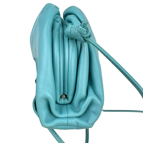 Bottega Veneta Mini Pouch Teal Leather Crossbody Clutch Bag Blue Light blueBotte