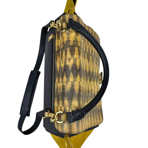 Celine Tricolor Trapeze Leather Shoulder Bag Leather Shoulder Bag Trapeze