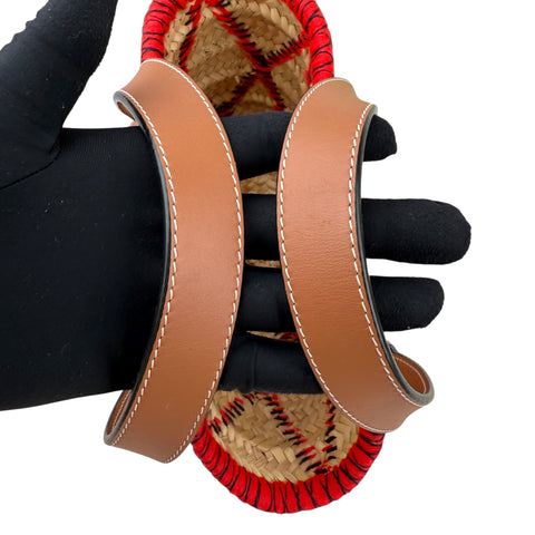 Loewe Basket Animals Medium straw tote bag