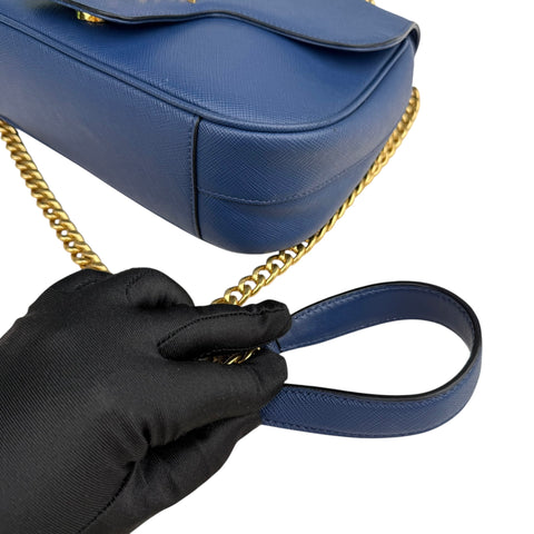 Prada PradaSaffiano Pattina Flap Shoulder Bag