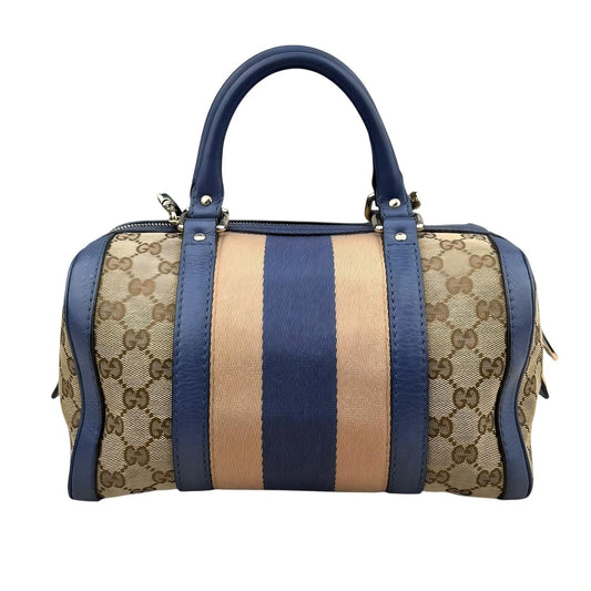 Gucci Small GG Canvas Web Joy Boston Bag satchel