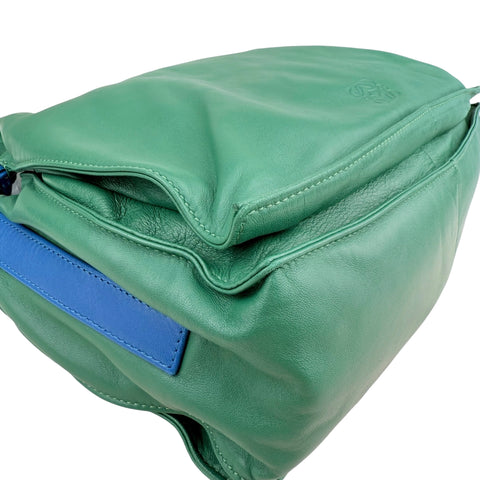 Loewe Green Flamenco leather shoulder bag