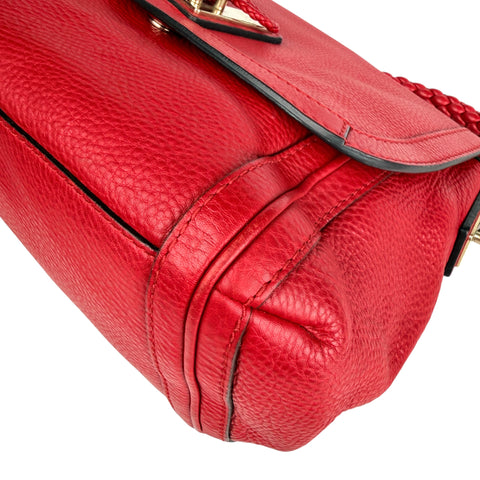 Gucci Leather Bella Shoulder Bag Red
