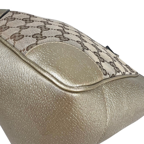 Gucci GG Canvas Tote Bag- Brown Satchel