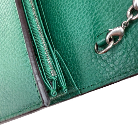 Gucci Dionysus Chain Wallet in Green Leather