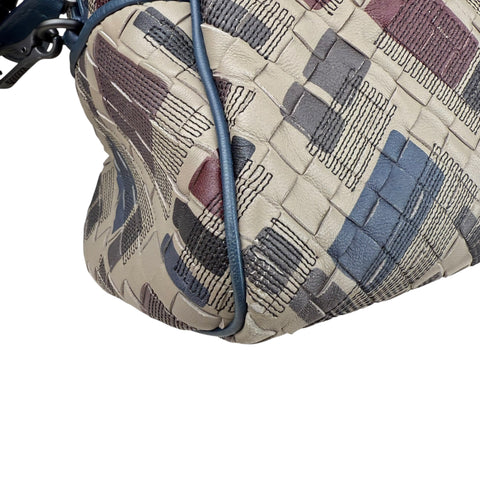 Bottega Veneta Nappa Intrecciato Mosaic Boston Mist Brique