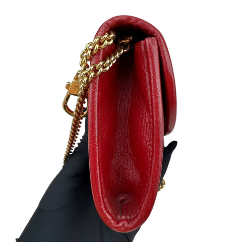 Gucci Red Rajah Leather Crossbody Bag Brown Multiple colors