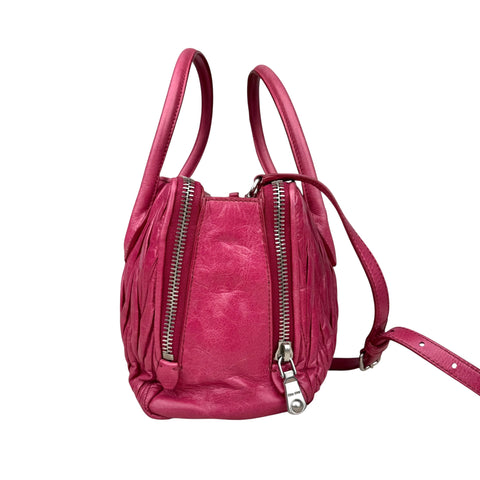 Miu Miu Pink Lambskin Leather Matelasse Shopping Bag