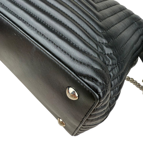 Fendi Black Nappa Leather Small DotCom Bag