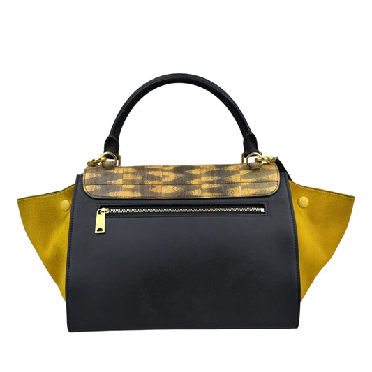 Celine Tricolor Trapeze Leather Shoulder Bag Leather Shoulder Bag Trapeze