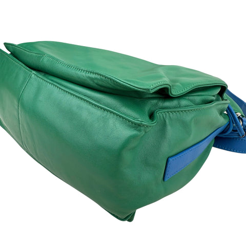 Loewe Green Flamenco leather shoulder bag