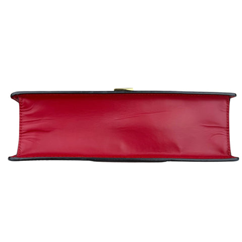Gucci Leather Sylvie Small Shoulder Bag Red
