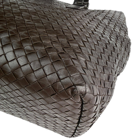 Bottega Veneta  Nappa Intrecciato Belted tote bag Brown