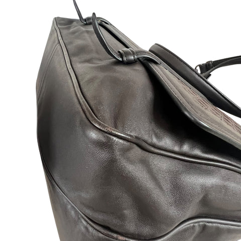 Bottega Veneta Nappa Intrecciato Medium Monaco Satchel Black