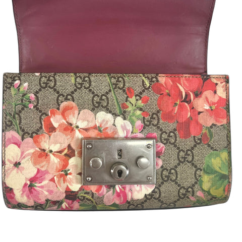 Gucci Supreme Bloom Supreme Padlock Shoulder Bag