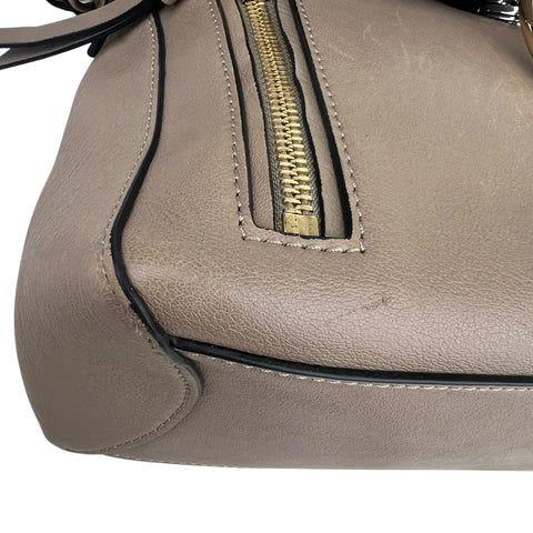 Chloé Faye model shoulder bag in grey leather Collector Square