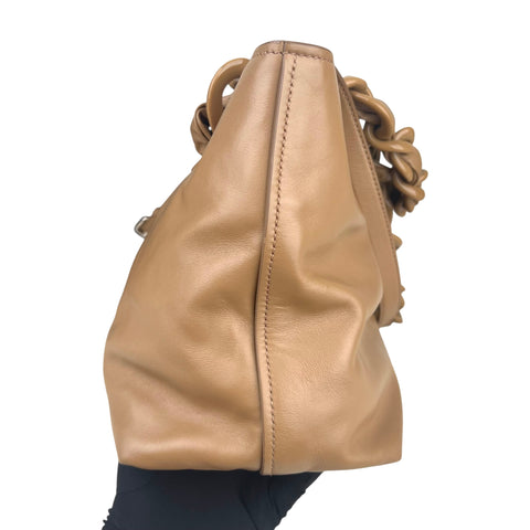Miu Miu Convertible Resin Chain Tote Leather with Resin Medium