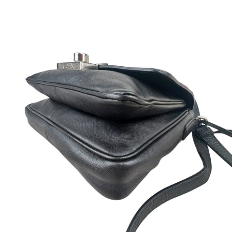 Prada Saffiano Righe Sound Lock crossbody bag