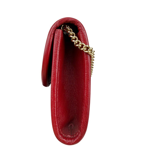 Gucci Red Rajah Leather Crossbody Bag Brown Multiple colors