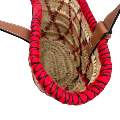 Loewe Basket Animals Medium straw tote bag