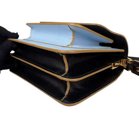 Marni Medium Colorblocked Leather Trunk Shoulder and Crossbody Bag