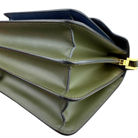 Marni Medium Colorblocked Leather Trunk Shoulder and Crossbody Bag