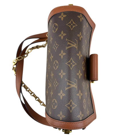 Louis Vuitton LV Dauphine MM Shoulder Bag Monogram Reverse Brown
