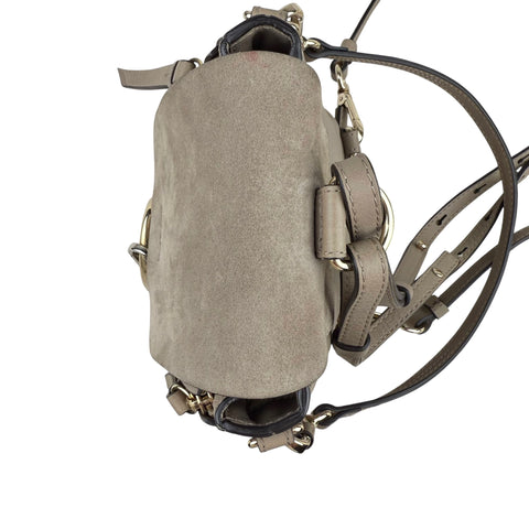 Chloe Suede & Calfskin Small Faye Backpack