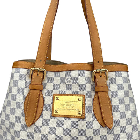 Louis Vuitton handbag hampstead toile damier azur shoulder bag