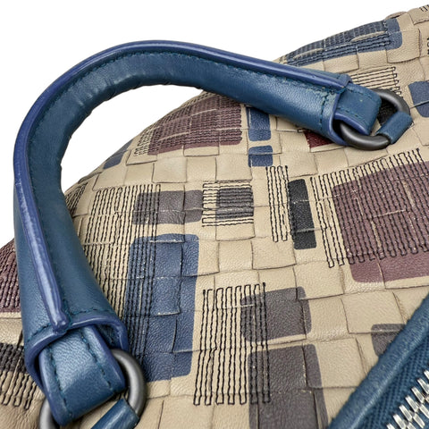 Bottega Veneta Nappa Intrecciato Mosaic Boston Mist Brique