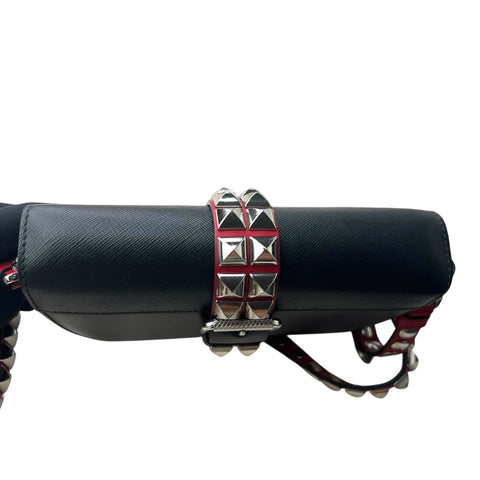 Prada Elektra Shoulder Bag Studded Leather Small