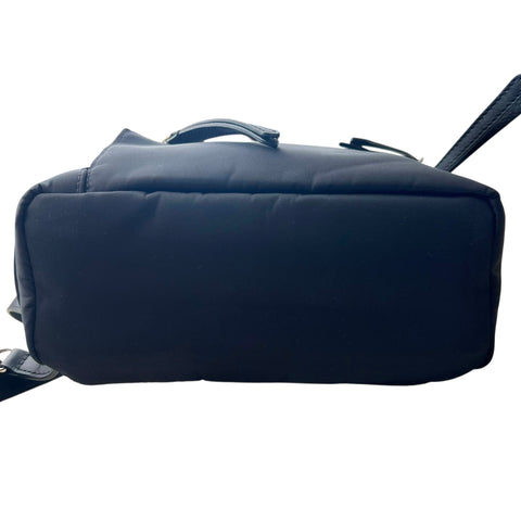 Fendi Black Nylon and Leather Monster Eyes Mini Backpack Bag