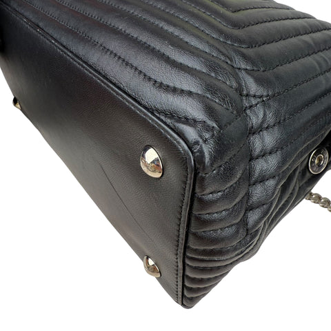 Fendi Black Nappa Leather Small DotCom Bag