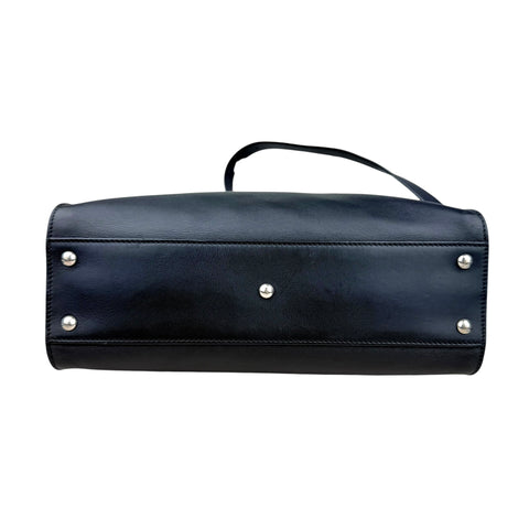 Fendi Peekaboo medium model shoulder bag in black leather