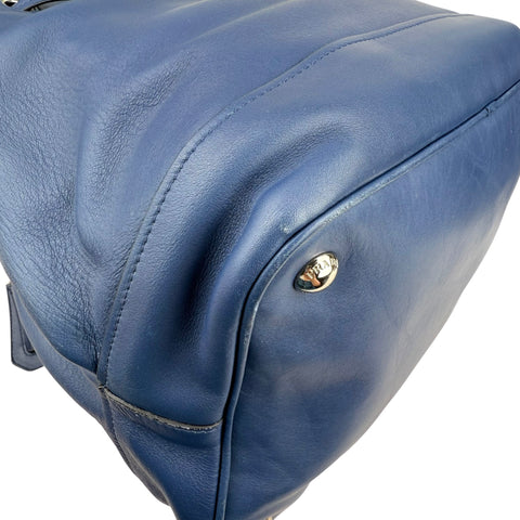 Prada Bags Bucket bags Prada Blue Calfskin Leather Bucket Bag