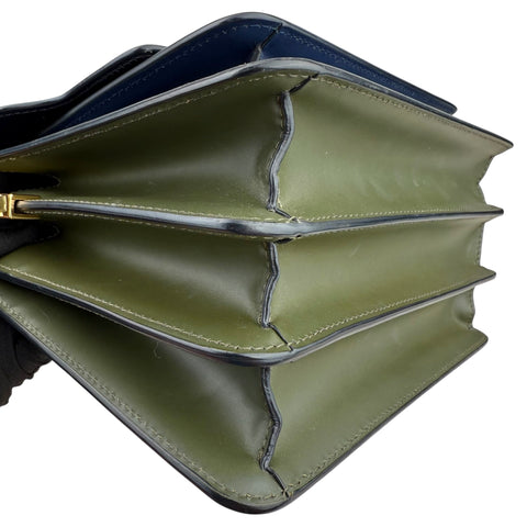 Marni Medium Colorblocked Leather Trunk Shoulder and Crossbody Bag