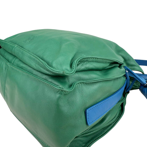 Loewe Green Flamenco leather shoulder bag