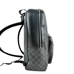 Pre-owned louis-vuitton-damier-graphite-josh-backpack-black-front