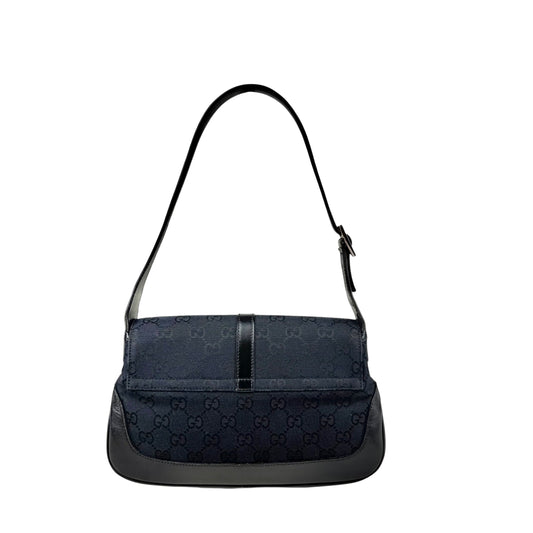 Gucci Jackie Flap in Black GG Canvas