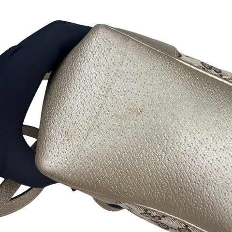 Gucci GG Canvas Tote Bag- Brown Satchel