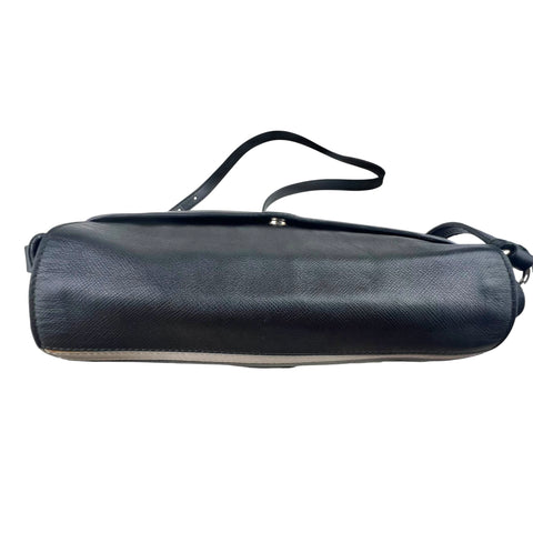 Prada Saffiano Righe Sound Lock crossbody bag