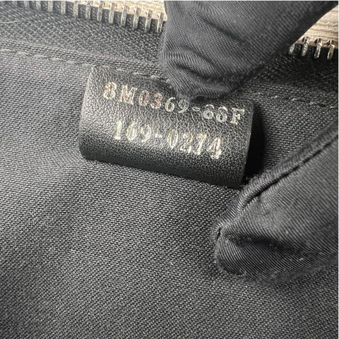 Fendi Monster Fur Leather Crossbody Black