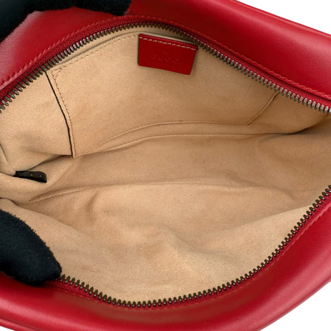 Gucci Red GG Marmont Matelasse Crossbody Bag