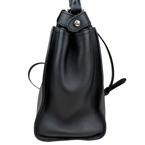 Fendi Peekaboo medium model shoulder bag in black leather