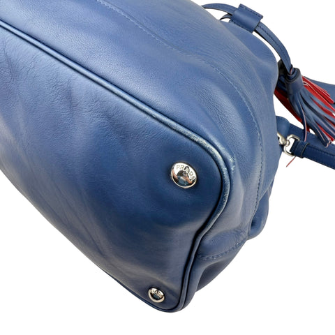 Prada Bags Bucket bags Prada Blue Calfskin Leather Bucket Bag