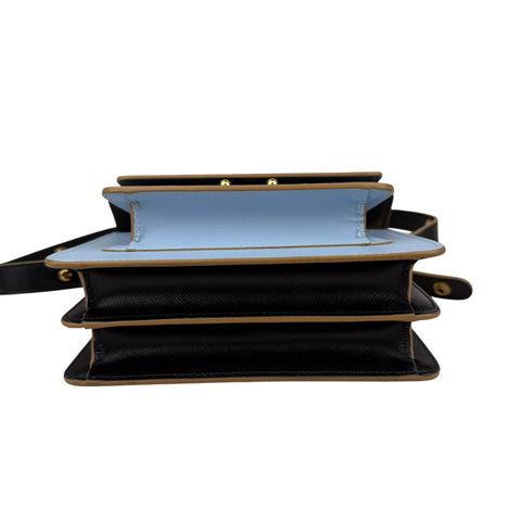 Marni Medium Colorblocked Leather Trunk Shoulder and Crossbody Bag