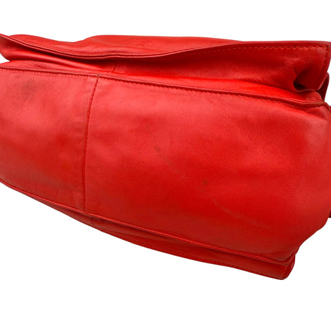 Loewe Flamenco Red Leather Shoulder Bag